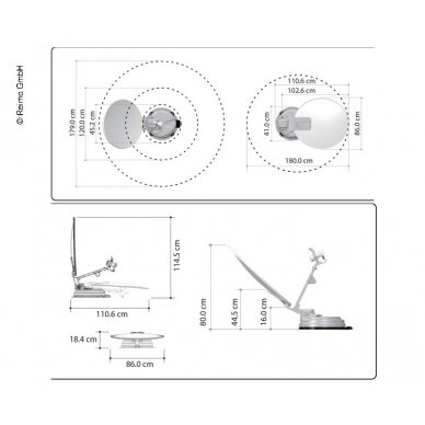 Carbest Multi-Sat X85 vieno palydovo sistema 85 cm 4 Carbest Multi-Sat X85 vieno palydovo sistema 85 cm 4