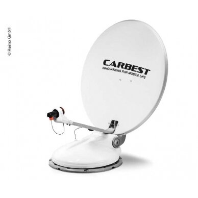 Carbest Travelsat 2 – dviguba palydovinė sistema su Bluetooth ir pasvirimu (80 cm)