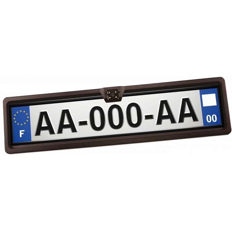 CAMPLAQUE atbulinės eigos kamera, integruota į valstybinį numerį CAMPLAQUE atbulinės eigos kamera, integruota į valstybinį numerį
