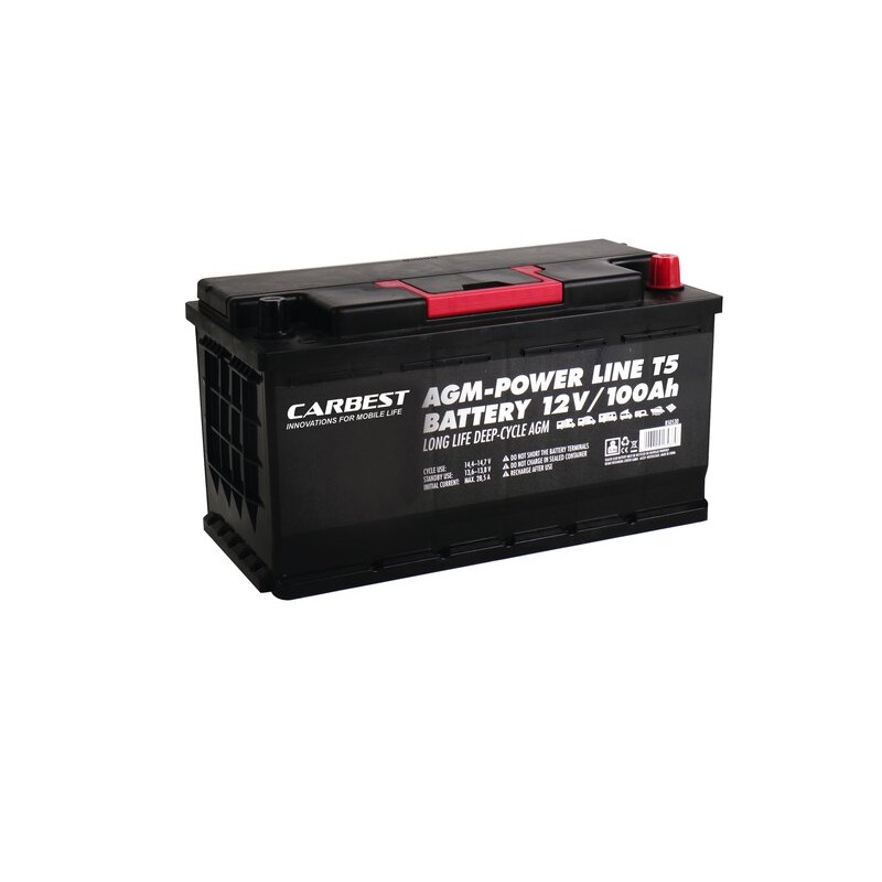 Carbest AGM baterija 100Ah T5 - 353x175x190 mm Carbest AGM baterija 100Ah T5 - 353x175x190 mm