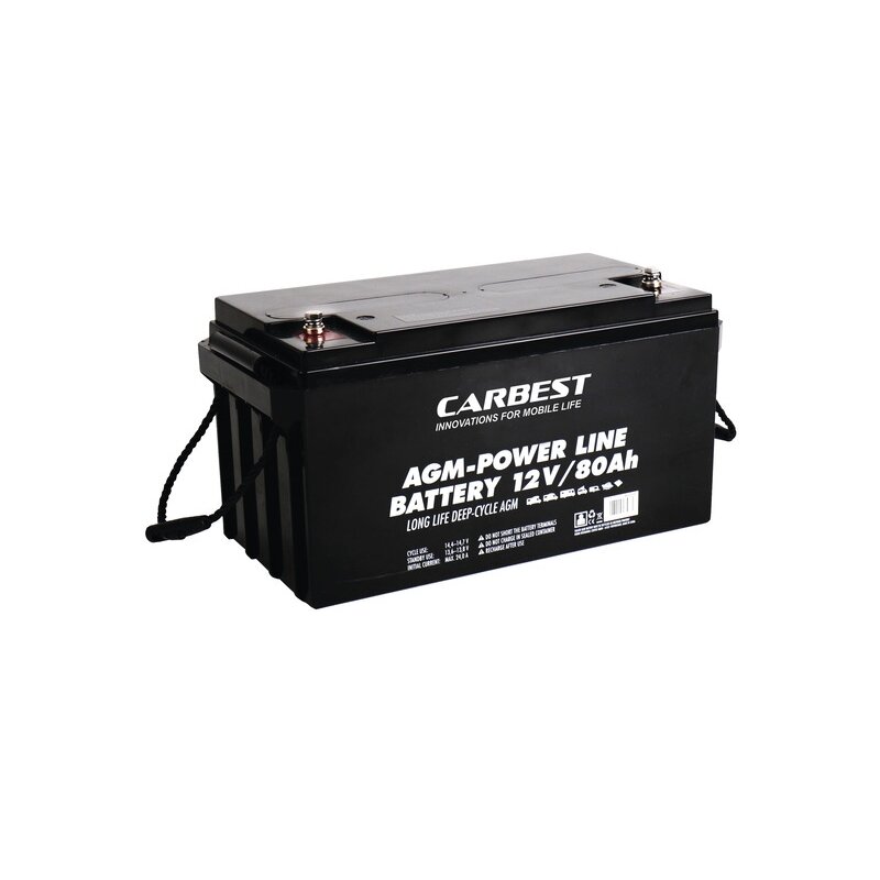 Carbest AGM baterija 80Ah - 350x167x179mm Carbest AGM baterija 80Ah - 350x167x179mm