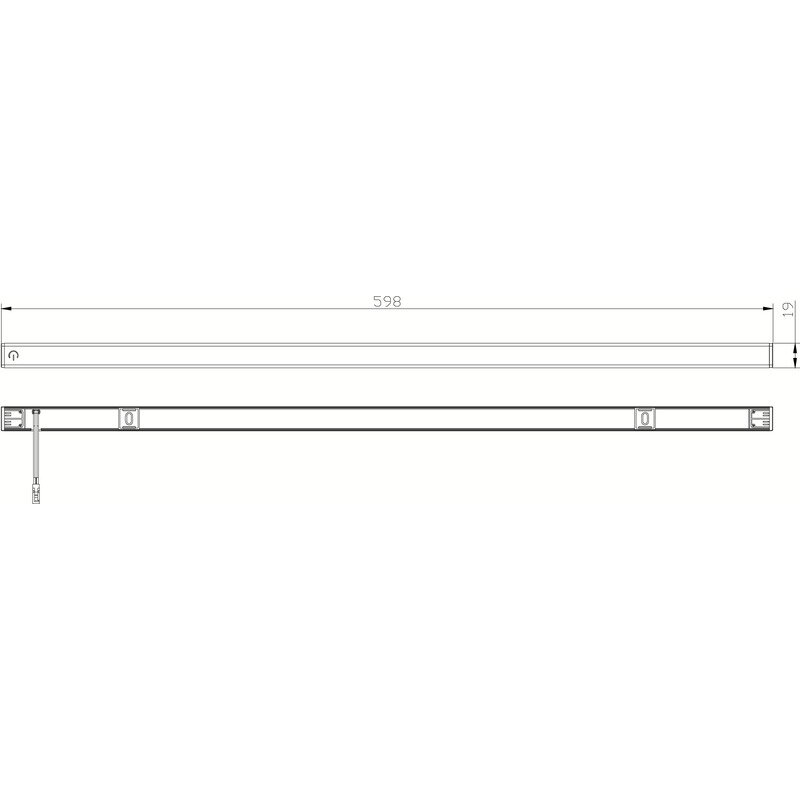 Carbest LED linijos šviestuvas 600 mm 2 Carbest LED linijos šviestuvas 600 mm 2