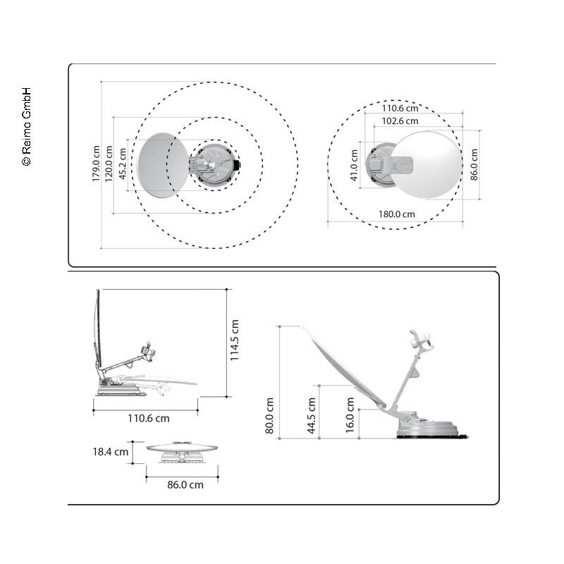 Carbest Multi-Sat X85 vieno palydovo sistema 85 cm 4 Carbest Multi-Sat X85 vieno palydovo sistema 85 cm 4