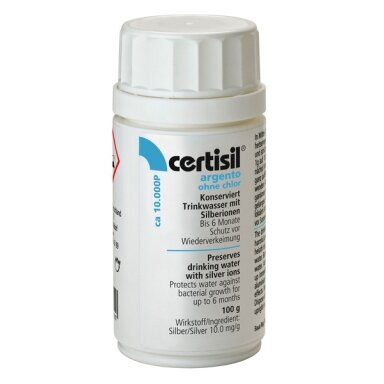 Certisil Argento CA10000P vandens sterilizacija, 100g