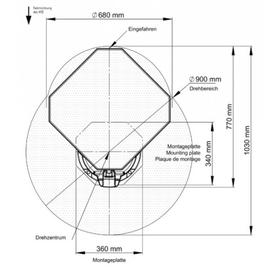 Cytrac DX Vision palydovinė sistema, įskaitant valdymo bloką 3