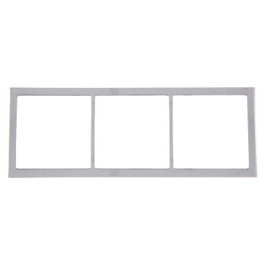 Dangtelio rėmas trigubas 62x168mm, sidabrinis chromas