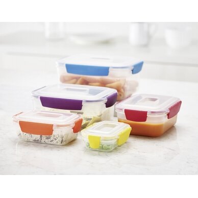 Daugiaspalvis laikymo indelių rinkinys Nest™ Lock 4 Daugiaspalvis laikymo indelių rinkinys Nest™ Lock 4