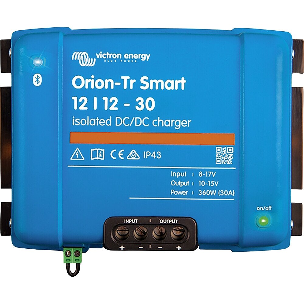 DC/DC keitiklis / įkrovimo stiprintuvas Victron Orion-Tr Smart 12/12-30A nėra izoliuotas DC/DC keitiklis / įkrovimo stiprintuvas Victron Orion-Tr Smart 12/12-30A nėra izoliuotas