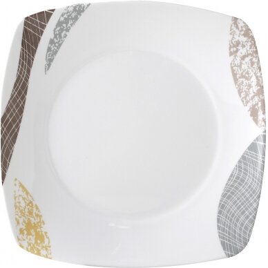 Desertinė lėkštė Khadi balta/ruda Desertinė lėkštė Khadi balta/ruda