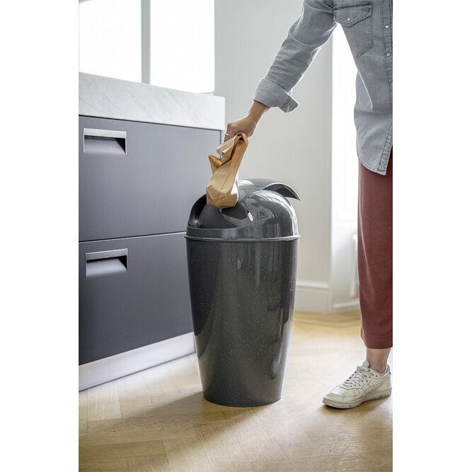 Dėžutė su pasukama dangteliu 30 l, DEL XL, perdirbta pelenų pilka 2
