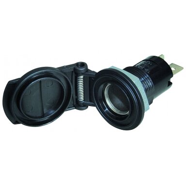DIN įmontuotas standartinis lizdas su dangteliu 16 A / 12 - 24 V DIN įmontuotas standartinis lizdas su dangteliu 16 A / 12 - 24 V