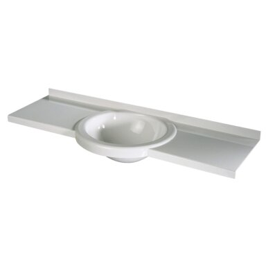 Dizaino praustuvas 900 x 270mm, baltas