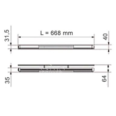 Dizaino šviestuvas Stilo LED66.8cm