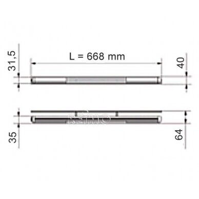 Dizaino šviestuvas Stilo LED66.8cm 1