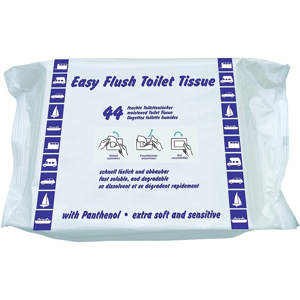 Drėgnas tualetinis popierius Easy Flush Drėgnas tualetinis popierius Easy Flush