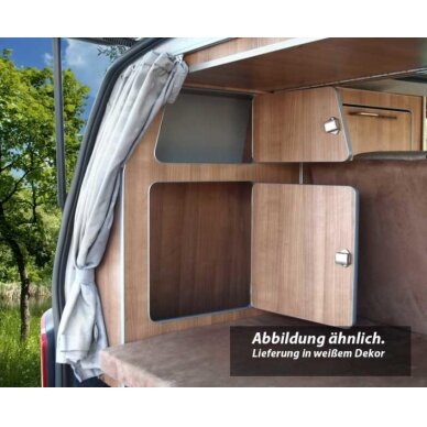 Drabužių ir patalynės spinta, skirta TravelStyle T6/T5 trumpam ratų bazės prailginimui 3 Drabužių ir patalynės spinta, skirta TravelStyle T6/T5 trumpam ratų bazės prailginimui 3