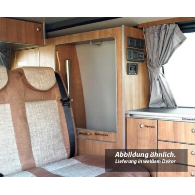 Drabužių ir patalynės spinta, skirta TravelStyle T6/T5 trumpam ratų bazės prailginimui Drabužių ir patalynės spinta, skirta TravelStyle T6/T5 trumpam ratų bazės prailginimui
