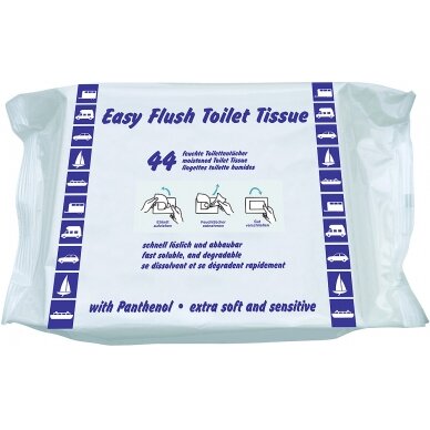 Drėgnas tualetinis popierius Easy Flush Drėgnas tualetinis popierius Easy Flush