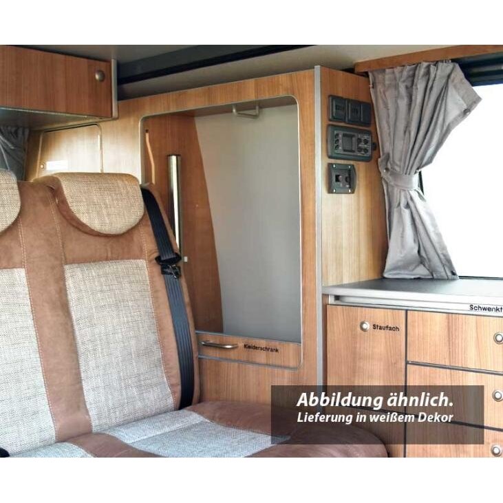 Drabužių ir patalynės spinta, skirta TravelStyle T6/T5 trumpam ratų bazės prailginimui