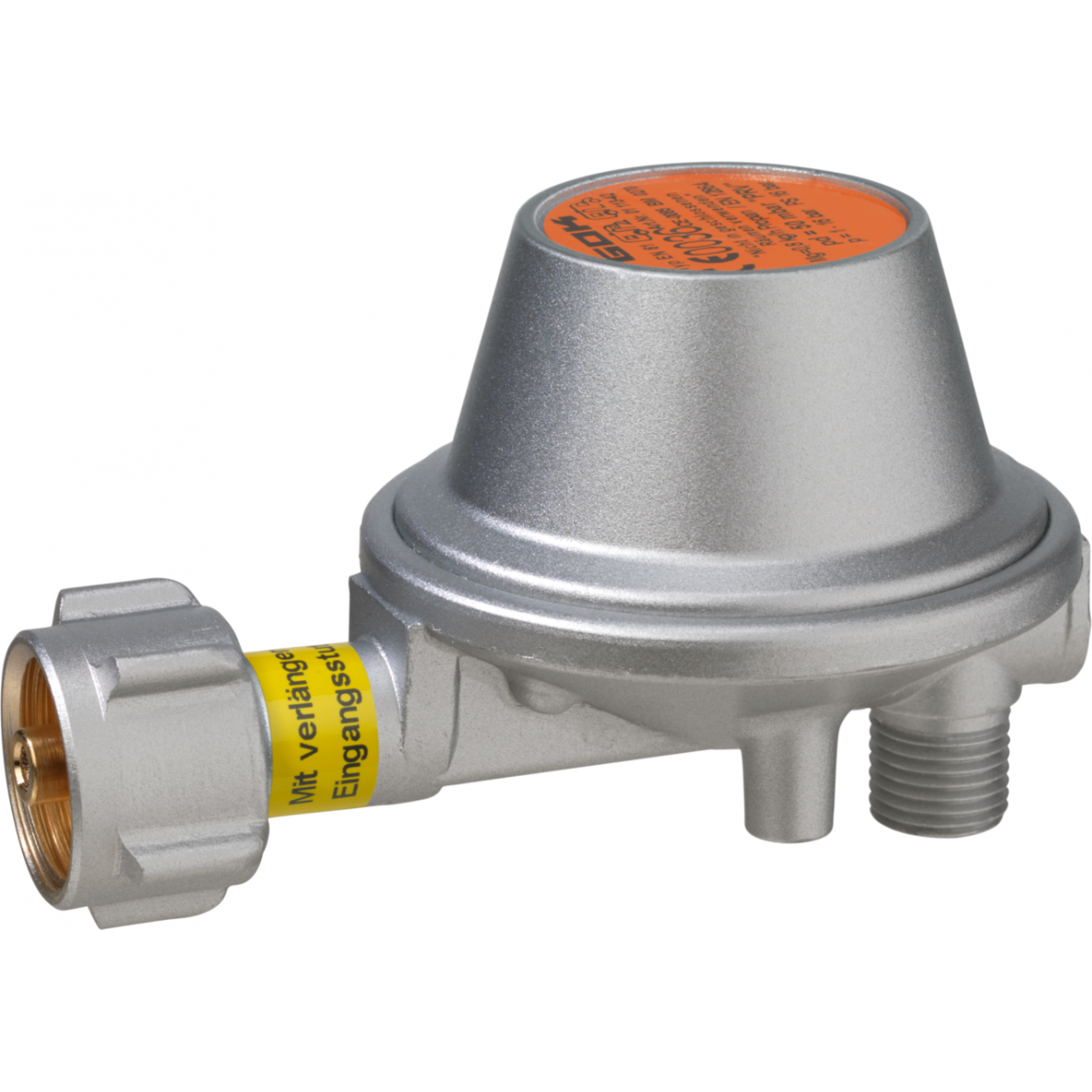 Dujų reguliatorius Caramatic BasicOne tipas EN61 0,8 kg/h 50 mbar KLF x G 1/4 LH-KN-90 laipsnių PRV Dujų reguliatorius Caramatic BasicOne tipas EN61 0,8 kg/h 50 mbar KLF x G 1/4 LH-KN-90 laipsnių PRV