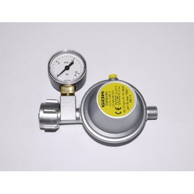 Dujų reduktorius 8 mm su manometru, 0,8 kg/h