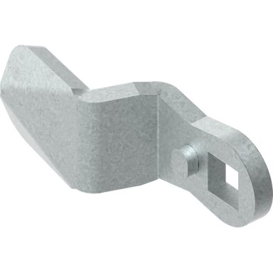 Durų apsauginės spynos liežuvėlis, aukštis 6mm, ilgis: 45mm