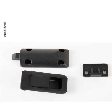 Durų spyna 36x59mm juodos/juodos durų storis 12-18mm
