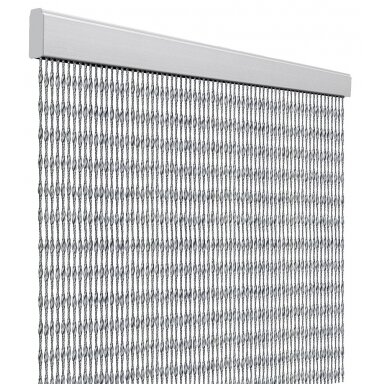 Durų uždanga Goccia, sidabrinė 100x220cm