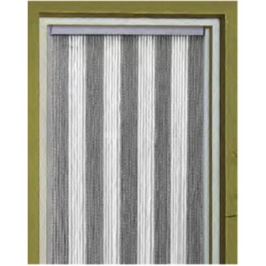 Durų užuolaida KORDA 60 x 190cm /balta, pilka
