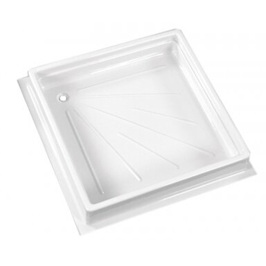 Dušo padėklas 600x600x102 mm, baltas, netrumpinamas Dušo padėklas 600x600x102 mm, baltas, netrumpinamas