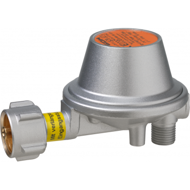 Dujų reguliatorius Caramatic BasicOne tipas EN61 0,8 kg/h 50 mbar KLF x G 1/4 LH-KN-90 laipsnių PRV Dujų reguliatorius Caramatic BasicOne tipas EN61 0,8 kg/h 50 mbar KLF x G 1/4 LH-KN-90 laipsnių PRV