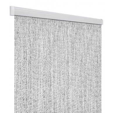 Durų uždanga Lietus, balta/sidabrinė 100x220cm Durų uždanga Lietus, balta/sidabrinė 100x220cm