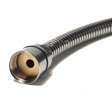 Dušo žarna 1,6m 1/2 x 1/2 metalinis efektas