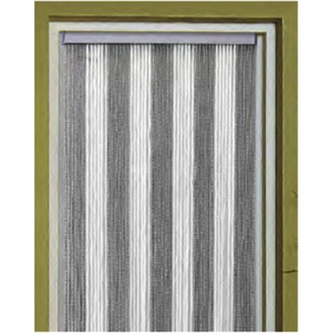 Durų užuolaida KORDA 60 x 190cm /balta, pilka Durų užuolaida KORDA 60 x 190cm /balta, pilka