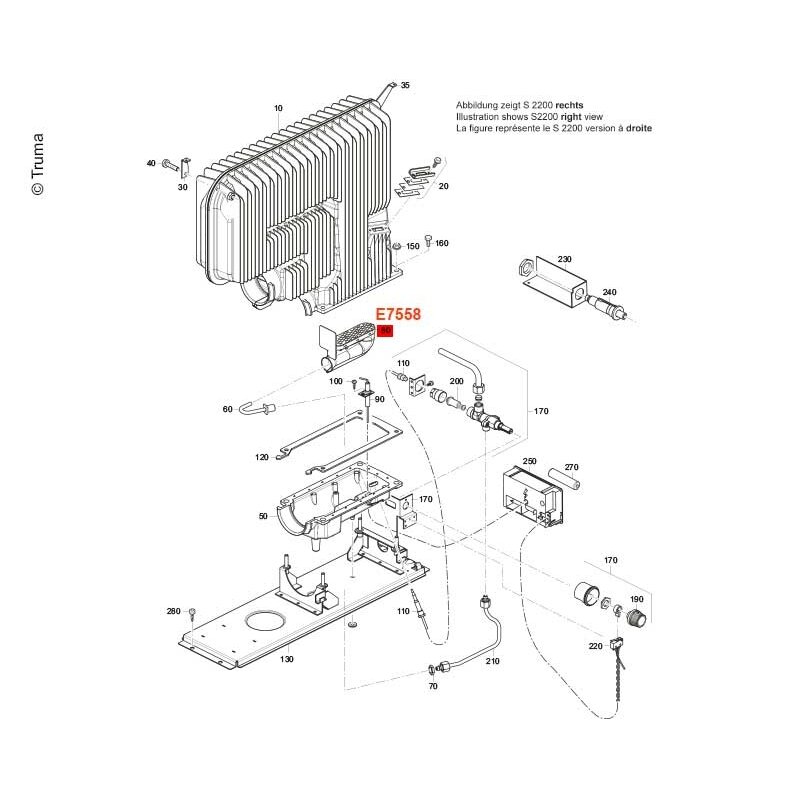 Dubens degiklis S 2200 (P), 30/50 mbar 1 Dubens degiklis S 2200 (P), 30/50 mbar 1