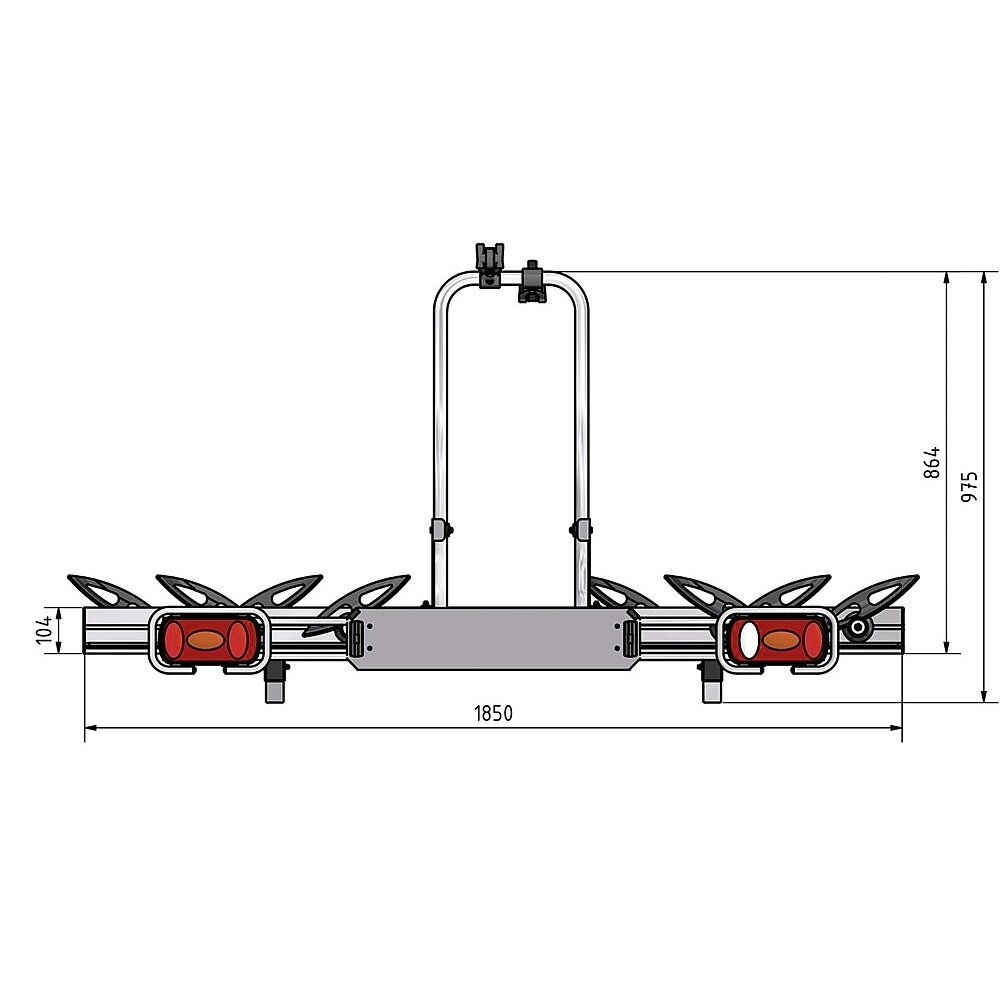 Dviračių laikiklis Weih Slide Move DS 250 5