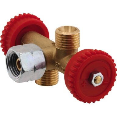 dvigubas vožtuvas 2 išėjimai 1/4" dvigubas vožtuvas 2 išėjimai 1/4"