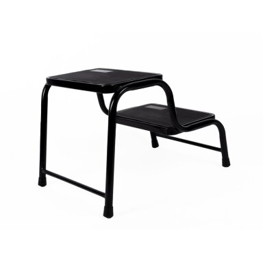 Dvipakopis plienas, padengtas juodu milteliniu būdu.Aukštis 38cm, keliamoji galia 150kg Dvipakopis plienas, padengtas juodu milteliniu būdu.Aukštis 38cm, keliamoji galia 150kg