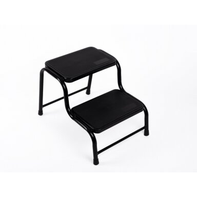 Dvipakopis plienas, padengtas juodu milteliniu būdu.Aukštis 38cm, keliamoji galia 150kg Dvipakopis plienas, padengtas juodu milteliniu būdu.Aukštis 38cm, keliamoji galia 150kg