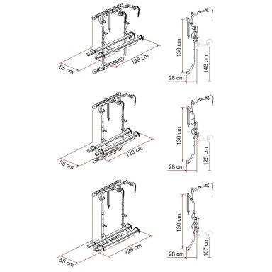 Dviračių laikiklis Carry Bike 200 DJ Fiat Ducato nuo 2006-06