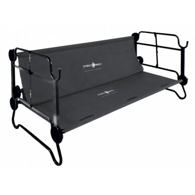 Dviaukštė lova Disc-O-Bed XL antracito spalvos su šoninėmis kišenėmis 3 Dviaukštė lova Disc-O-Bed XL antracito spalvos su šoninėmis kišenėmis 3