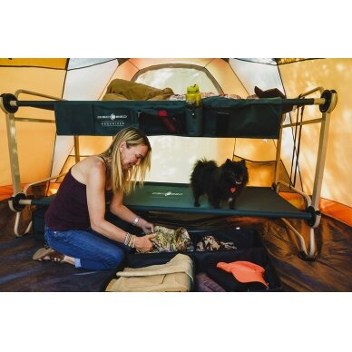 Dviaukštė lova Disc-O-Bed XL antracito spalvos su šoninėmis kišenėmis 5 Dviaukštė lova Disc-O-Bed XL antracito spalvos su šoninėmis kišenėmis 5