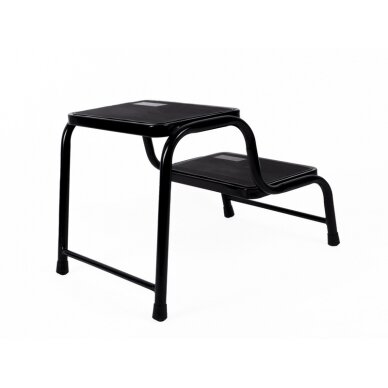 Dvipakopis plienas, padengtas juodu milteliniu būdu.Aukštis 38cm, keliamoji galia 150kg 1 Dvipakopis plienas, padengtas juodu milteliniu būdu.Aukštis 38cm, keliamoji galia 150kg 1