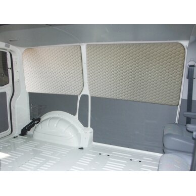 Dygsniuotas vidaus pamušalas VW T5/T6 autobusams be langų - stumdomoms durims su Velcro 1