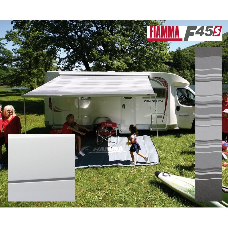 Markizė F45S, 300cm korpusas Polar White, audinys Roayl Grey Markizė F45S, 300cm korpusas Polar White, audinys Roayl Grey