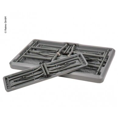 EASY komplektas - stalas 105x65cm ir 2 suolai 84,5x20cm, pilkas 1 EASY komplektas - stalas 105x65cm ir 2 suolai 84,5x20cm, pilkas 1