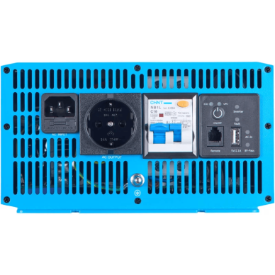 ECTIVE SINUS keitiklis 12V TSI PRO serija 1000W-3000W su tinklo prioritetų jungikliu RCCB 4
