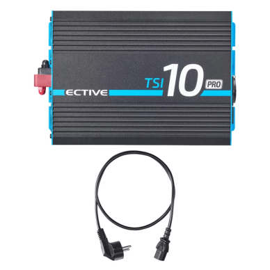 ECTIVE SINUS keitiklis 12V TSI PRO serija 1000W-3000W su tinklo prioritetų jungikliu RCCB 1