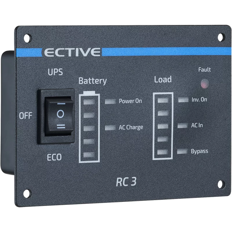ECTIVE RC3 nuotolinio valdymo pultas su įkrovos lygio indikatoriumi inverteriams