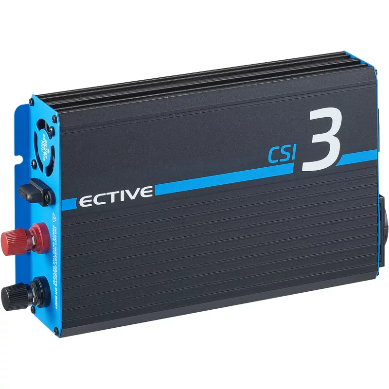 ECTIVE SINUS keitiklis 12V CSI serija 300W-3000W su įkrovikliu ir nepertraukiamo maitinimo šaltiniu (NVS)